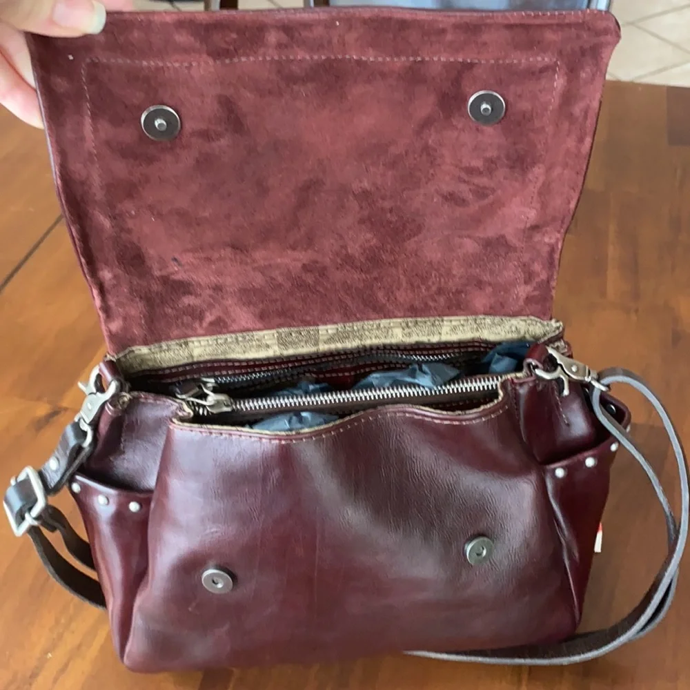 AS98 Bordeaux Borsa Handbag **SOLD** - Picture 4 of 11